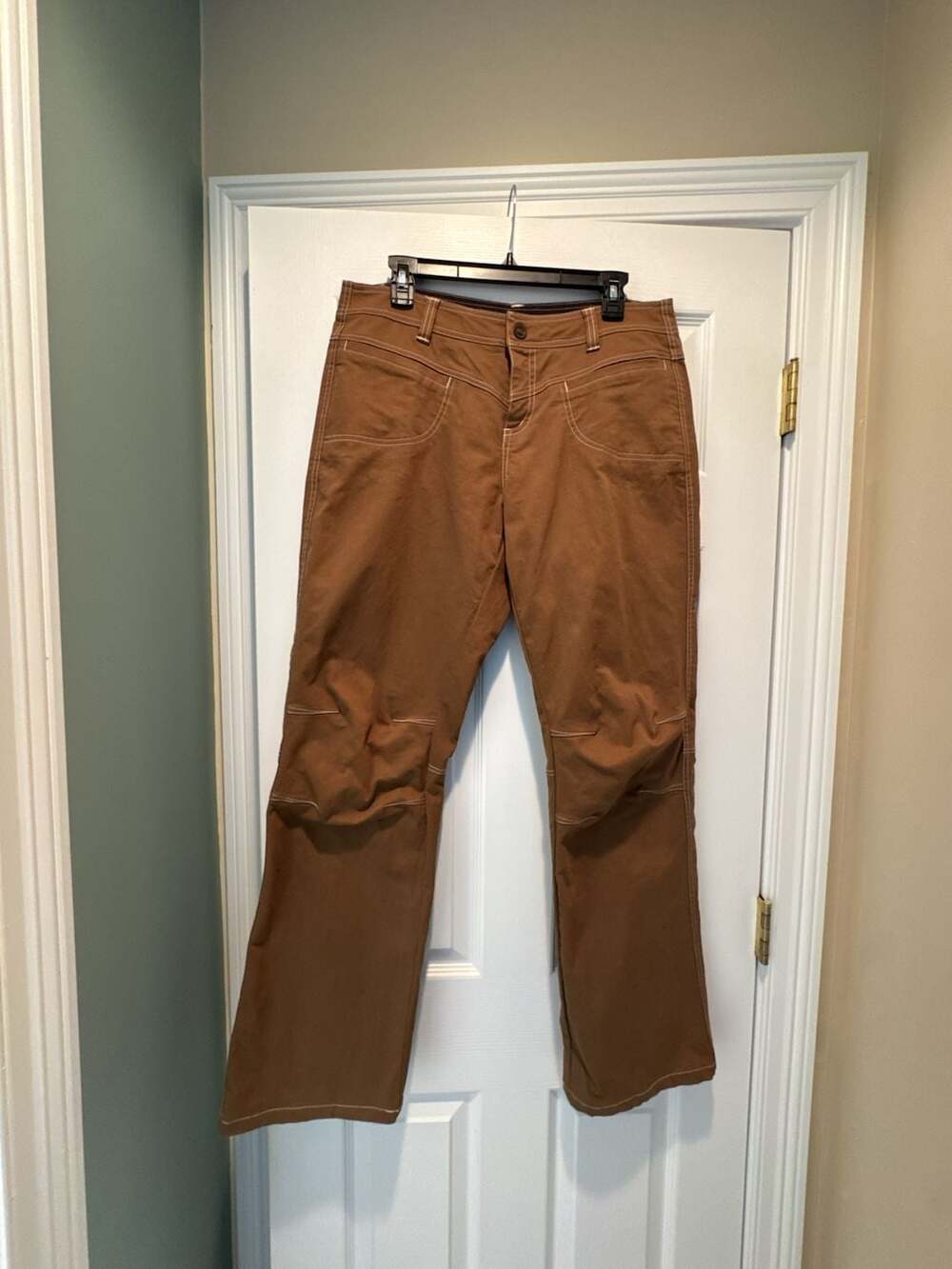 Kuhl Free Ryder Pants Women's Size 12 Regular Brown Cotton Blend Hiking Outdoor